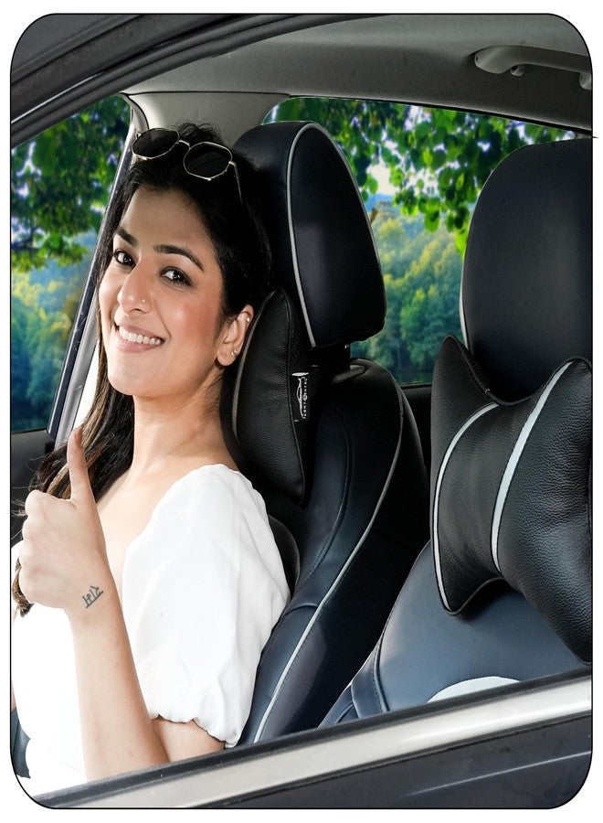 CONTINENTAL “Butterfly Car Neck Rest Pillow” - Built with Soft Cotton Poly Fibre and Premium Fabric,Car Seat Neck Rest Cushions for Comfortable Rides (Pack of 2). - Image 1